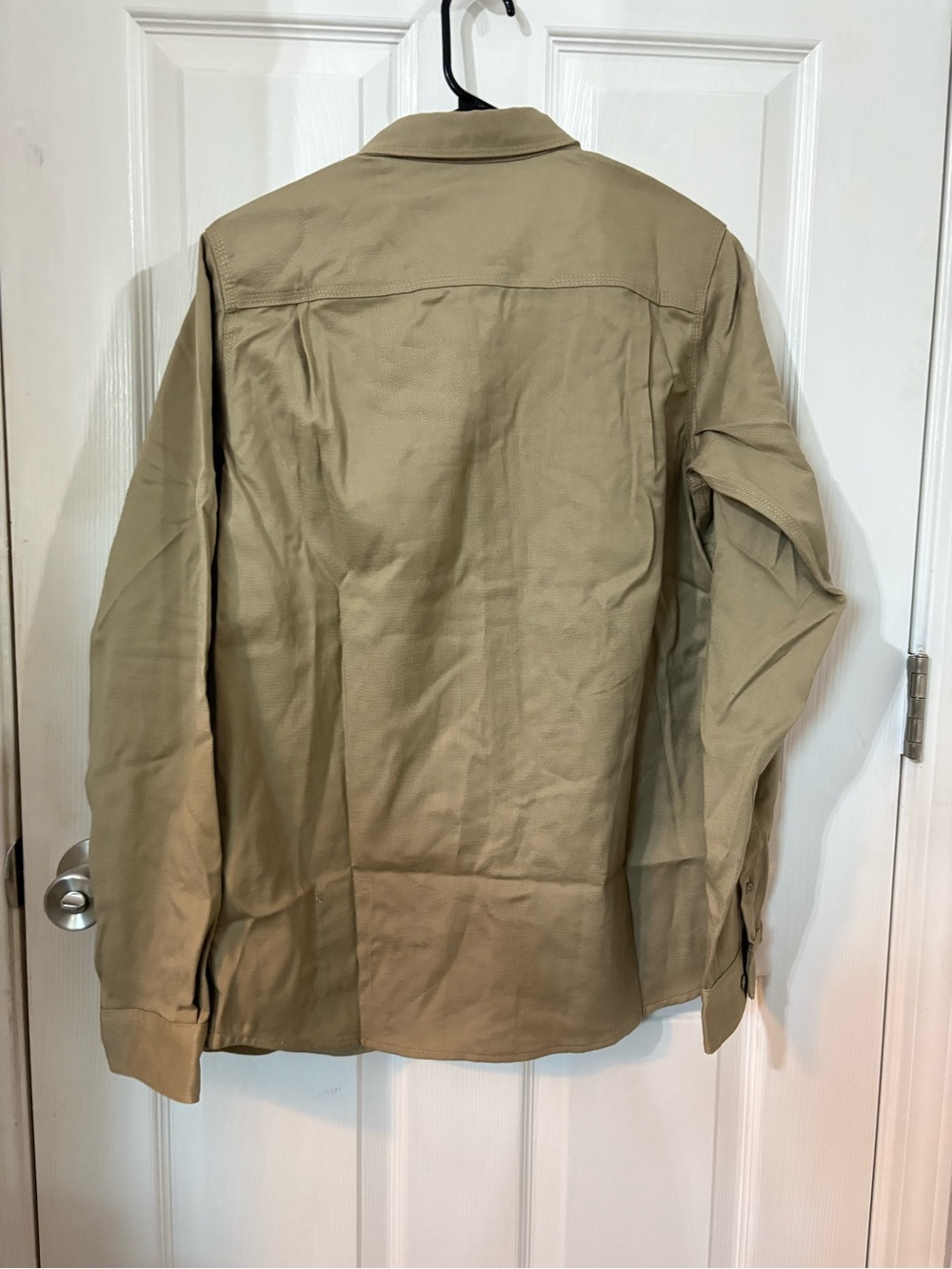 Carhartt FR Flame Resistant Women's Work Shirt Beige S Cotton Twill 102459-250